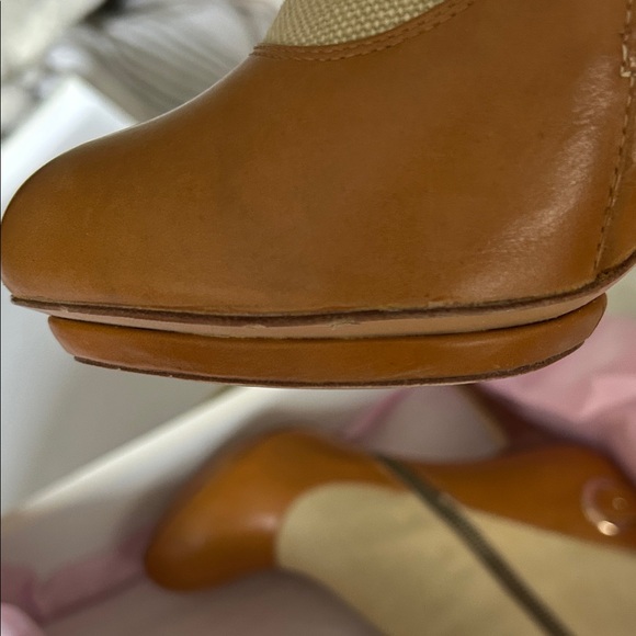 C Label Tan and Cream Heeled Boots - Picture 9 of 16